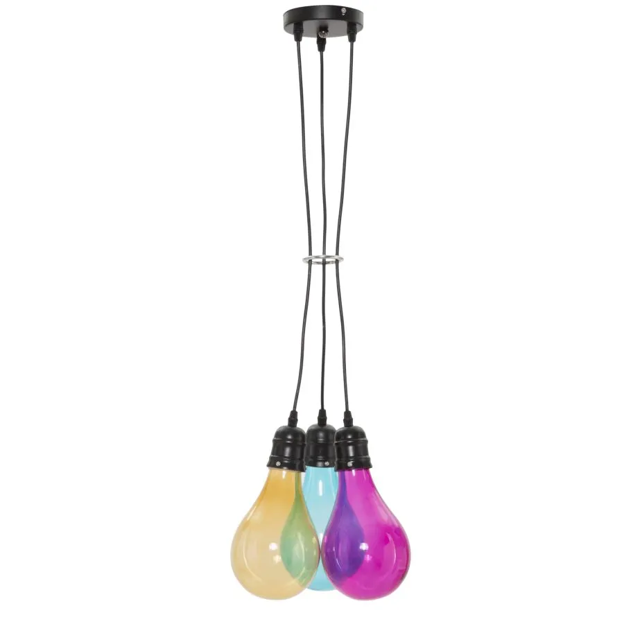 LAMPADARIO OKLAHOMA 3 ŚWIATŁA 25X135 cm (SZKŁO Ø 3,5)